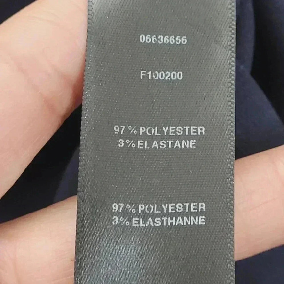 Asos Womens Navy Midi Sheath Dress With Belt & Ring Size10   11PT - Picture 5 of 11